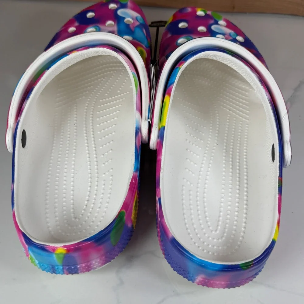 Crocs Classic Tie Dye Solarized Clog Multi Color Heat Map‎ Mens 13 Womens 15 NEW